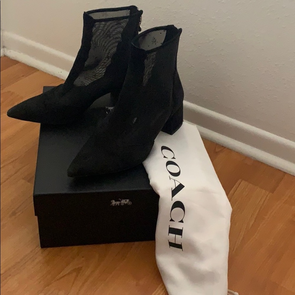 Coach suede ankle boots